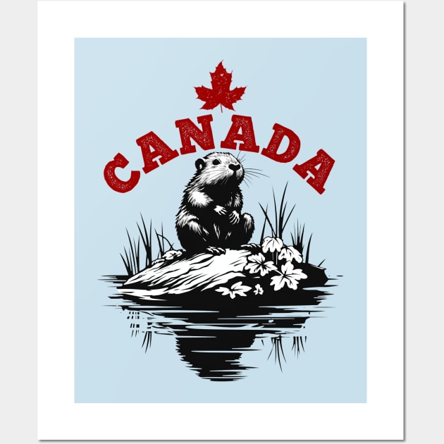 Canadian Beaver Wall Art by DavidLoblaw